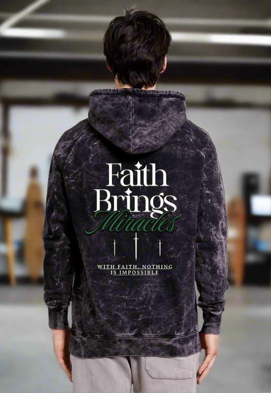 Faith Brings Miracles Vintage Hoodie